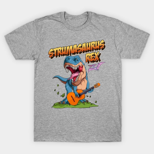 Strumasaurus Rex T-Shirt by OldTony